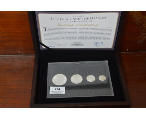 George &amp; The Dragon Silver Proof Set - Four Coins