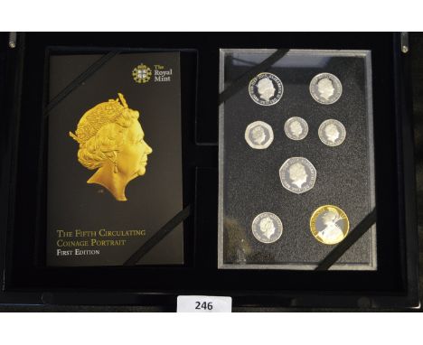 Royal Mint 2015 UK Silver Proof Coin Set - 5th Circulating Coinage Portrait