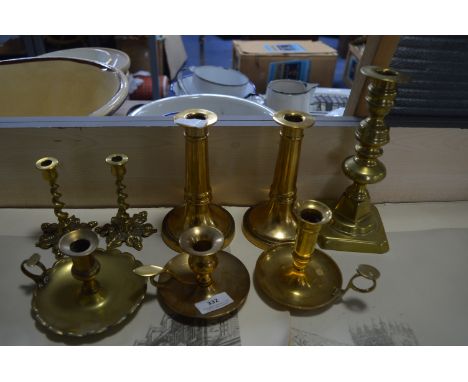 Brass Candle &amp; Chamber Sticks