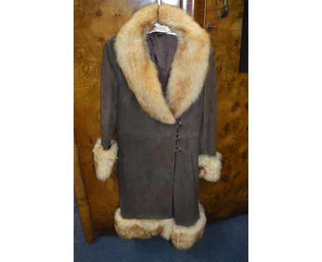 Ladies 1970s Afghan Coat by Suede &amp; Leather Craft Ltd Size 14