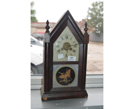 Gothic Mantel Clock by Jerome &amp; Co USA