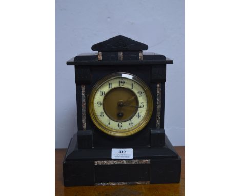 Marble &amp; Slate Mantel Clock