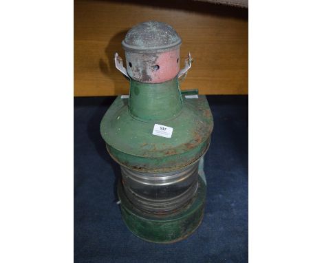 Green Starboard Ships Lamp