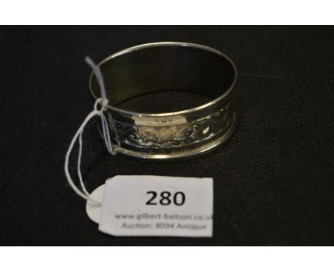 Hallmarked Silver Napkin Ring - Birmingham 1922 - 14g