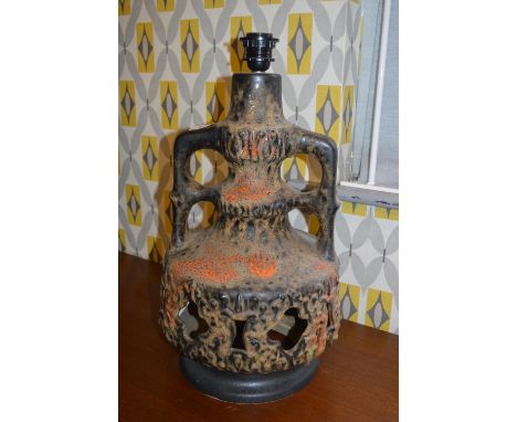 West German 1970s Ceramic Lava Lamp Base