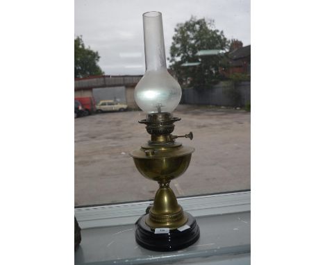 Victorian Brass Oil Lamp