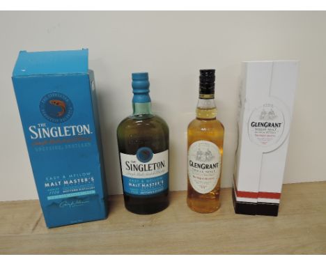 Two bottles of Single Malt Scotch Whisky, The Singleton Malt Masters Selection, 40% vol, 700ml and Glen Grant The Major Reser