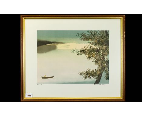Thomas Kruger 1918 - 1984 Signed and Numbered By The Artist Ltd Edition Lithograph - Titled ' Sunscapes ' This Is Number 27 o