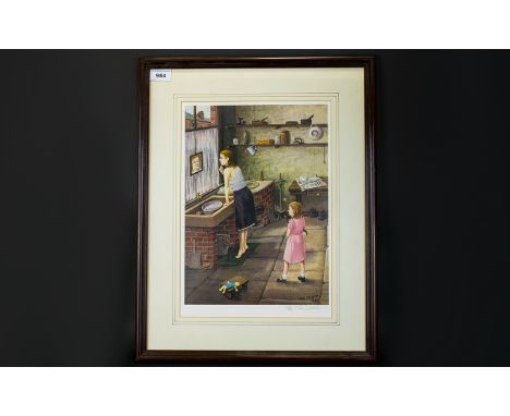 Tom Dodson 1910 - 1991 Artist Pencil Signed Ltd and Numbered Edition Colour Lithograph Print - Titled ' The Spot ' Edition of