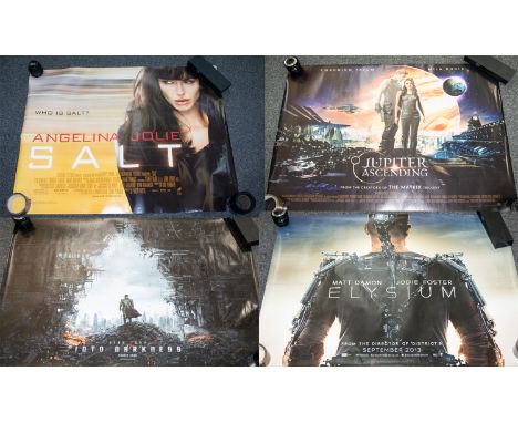 4 Cinema Posters In Poster Tubes - As New Condition. Includes 1/ ' Elysium - Matt Damon.  Palace Cinema Longridge 100 cm x 76