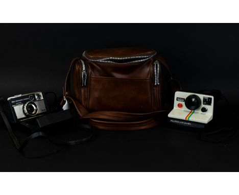 Collection of Vintage Cameras, Includes 1000 Polaroid Land Camera, Kodak 355 x Electronic Instamatic Camera & Eastman Kodak C