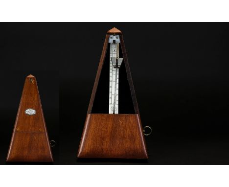 French Maelzel Paquet Metronome 1815 - 1846. c.1950. Build According to The Maelzel Paquet Principle, Winds up Well and Runs 