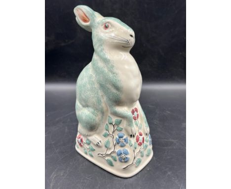 A Rye pottery china rabbit (H22cm)