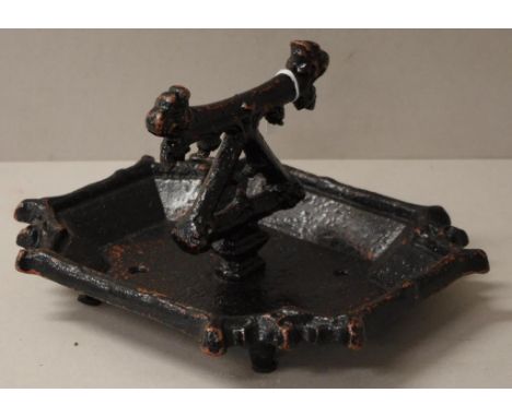 Vintage iron boot scraper black painted finish. Length 30cm approx.