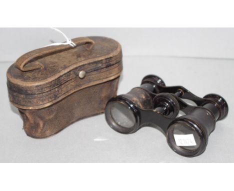 Vintage opera glasses & case