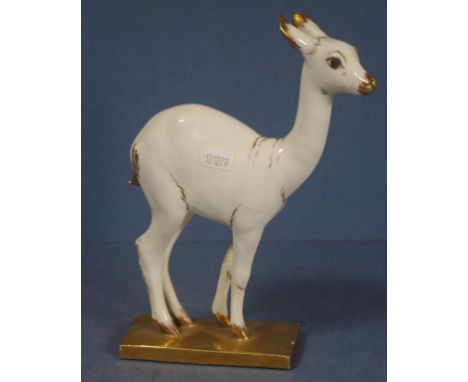 Italian ceramic standing impala figure (height 21cm approx).