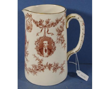 Doulton Australian Federation jug Decorated with portrait of Queen Victoria, and 'Australian Federation 1901.' Also portraits