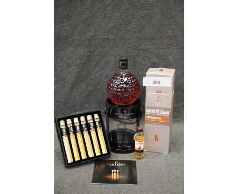 1 x 700ml bottle of the triple distilled Auchentoshan American Oak single malt scotch whisky, 1 x 70cl bottle of Old St Andre