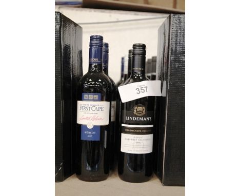 12 x various bottles of South African wine including 8 x 750ml bottles of First Cape Limited Release Merlot 2017 (12) (CB5)