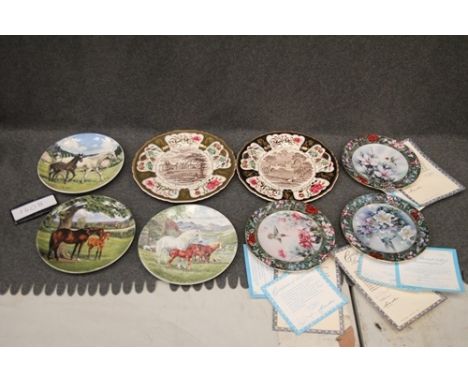 8 x assorted circular plates including 3 x Lena Lia's hummingbird treasury, 2 x Mason's year plate 1979 and 1978 and 3 x Spod