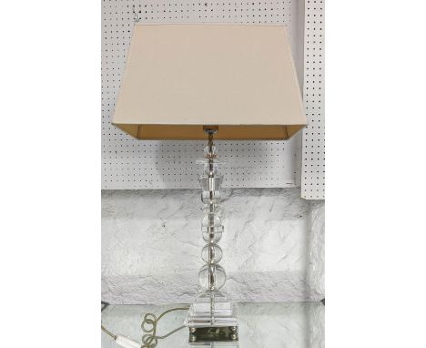 ATTRIBUTED TO LOUISE BRADLEY TABLE LAMP, 75cm H with shade. 