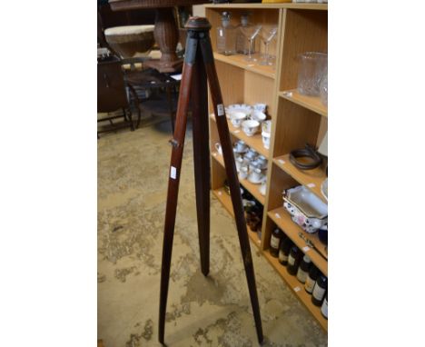 Mahogany tripod stand.
