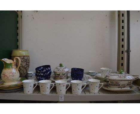 Spode and other decorative china.