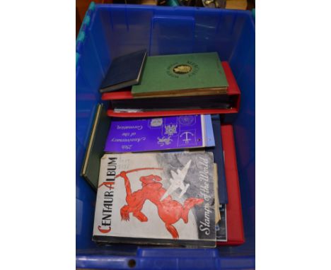 A quantity of stamp albums and contents, first day covers etc.