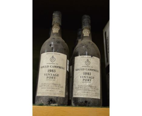 Gould Campbell vintage port 1983, eight bottles.