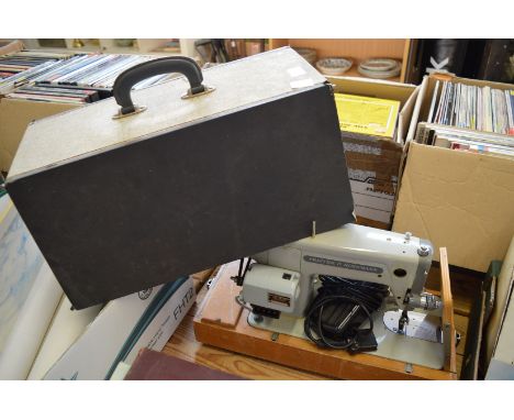 Sewing machine, typewriter, records etc.