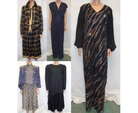 Ladies Vintage Dresses incl. Kanga Collection, John Neville, Marjon Couture, Helen Hutton & Tricosa (5) 