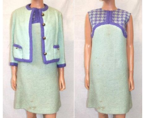 Miranda Italian Vintage 1960s Wool Dress & Jacket, approx. size 10/12 