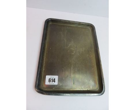 SILVER TRAY, HM silver rectangular dressing table tray, engine turned decoration, Birmingham 1926, 8.5 ozs