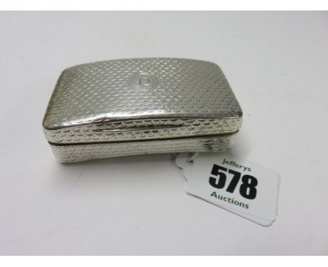 GEORGIAN SNUFF BOX, Georgian snuff box of rectangular form maker LS, Birmingham 1811, 7cm width