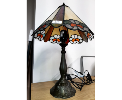 A TIFFANY STYLE LAMP