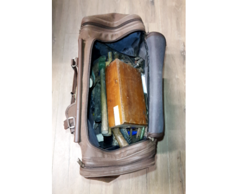 A BAG OF ASSORTED HAND TOOLS