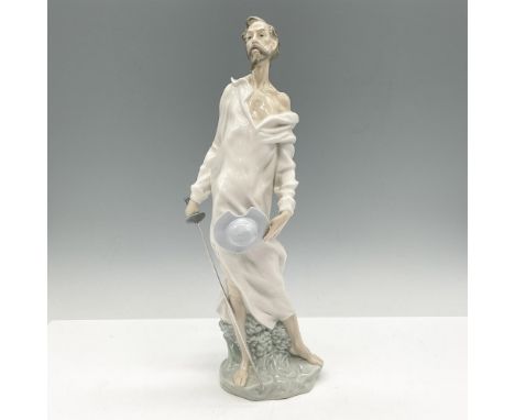 Glossy figure standing with his sword, hat in hand. Nao backstamp. Issued: 20th c. Dimensions: 3.5"L x 3.5"W x 12"HManufactur