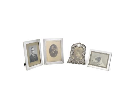A collection of fourteen silver photograph framesvarious make's and datesA pair of engine-turned frames, BMC Ltd, London 1929