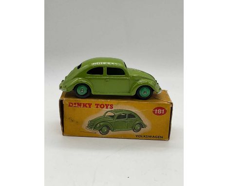 DINKY; a boxed lime green Volkswagen, 181.Provenance: Messrs. Phillips Auctioneers, Dinky toys 1934 to 1964, Wednesday 14th D