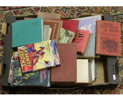 A collection of childrens story books, British birds, nest and eggs etc to include first edition examples.