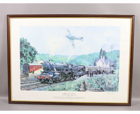 Ossie Jones. Signed Limited Edition print 'Salute from the Sky'.