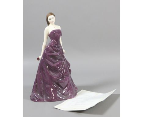 A Limited Edition Royal Worcester figure 'Be Mine' 1263/7500 along with certificate.