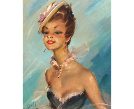 M* DEBIL (1900-?) (French School) Oil on canvas Portrait of ‘Lorinne’ Signed 17.5” x 14.5” (44.4cm x 36.8cm)
