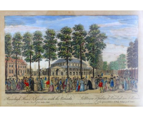 After J Maurer, Ranelagh House and Gardens with the Rotunda at the time of the Jubilee Ball, coloured engraving by Thomas Bow