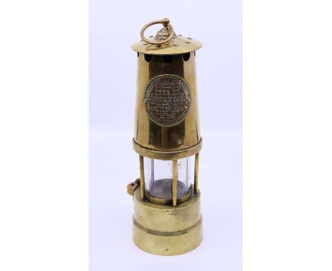 A brass miners lamp