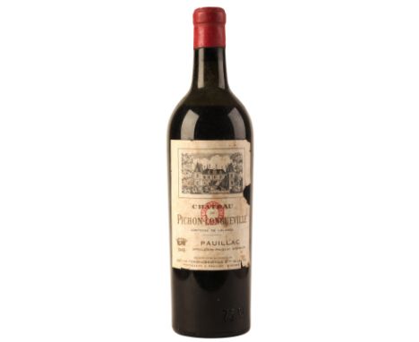 CHÂTEAU DE LONGUEVILLE PAUILLAC 1948one 75cl bottle, level at mid shoulder, some label damage