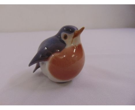 A Royal Copenhagen figure of a small bird (design number 2266)