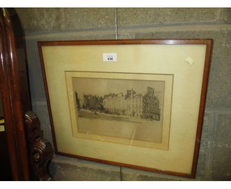 David Foggie, Etching, Greenmarket Dundee 1914