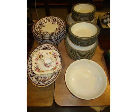 Royal Crown Derby Derby Posies Dish and Cream Jug, Denby Luxor Dinnerwares etc