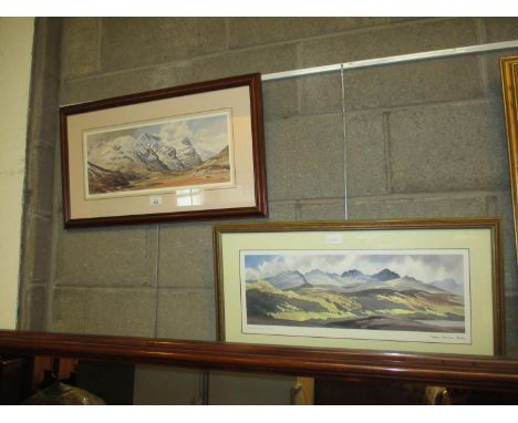 Graham Buchanan Dunlop Two Prints The Tarmachan Ridge and Glenshee